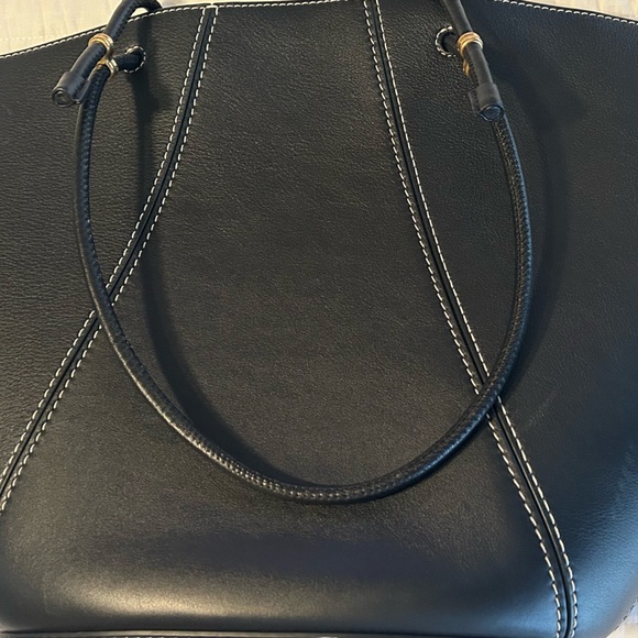 Tory Burch Black Leather Tote - Picture 4 of 4